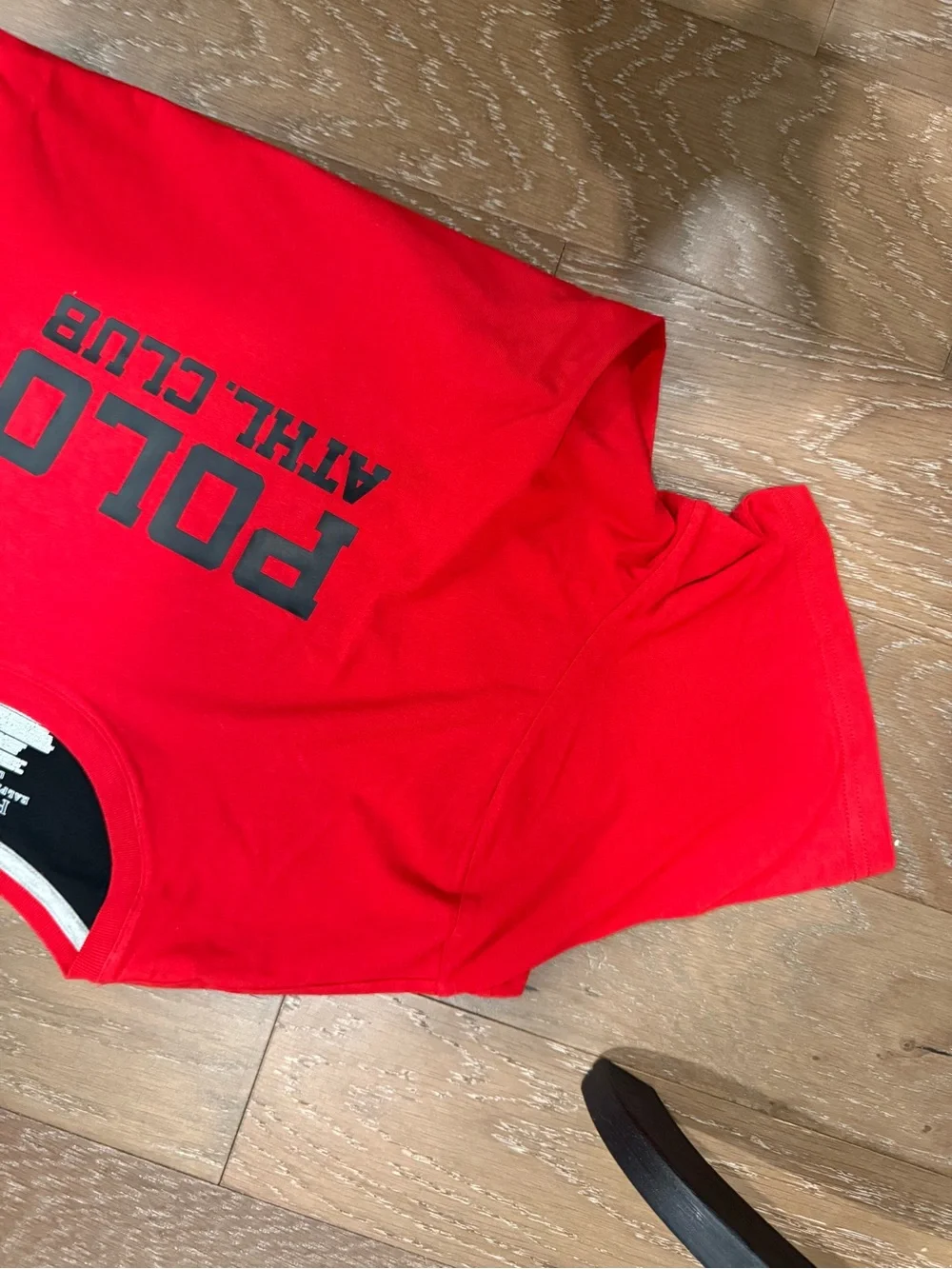Polo by Ralph Lauren Red Short-Sleeve 'POLO ATHL. CLUB' Graphic Tee